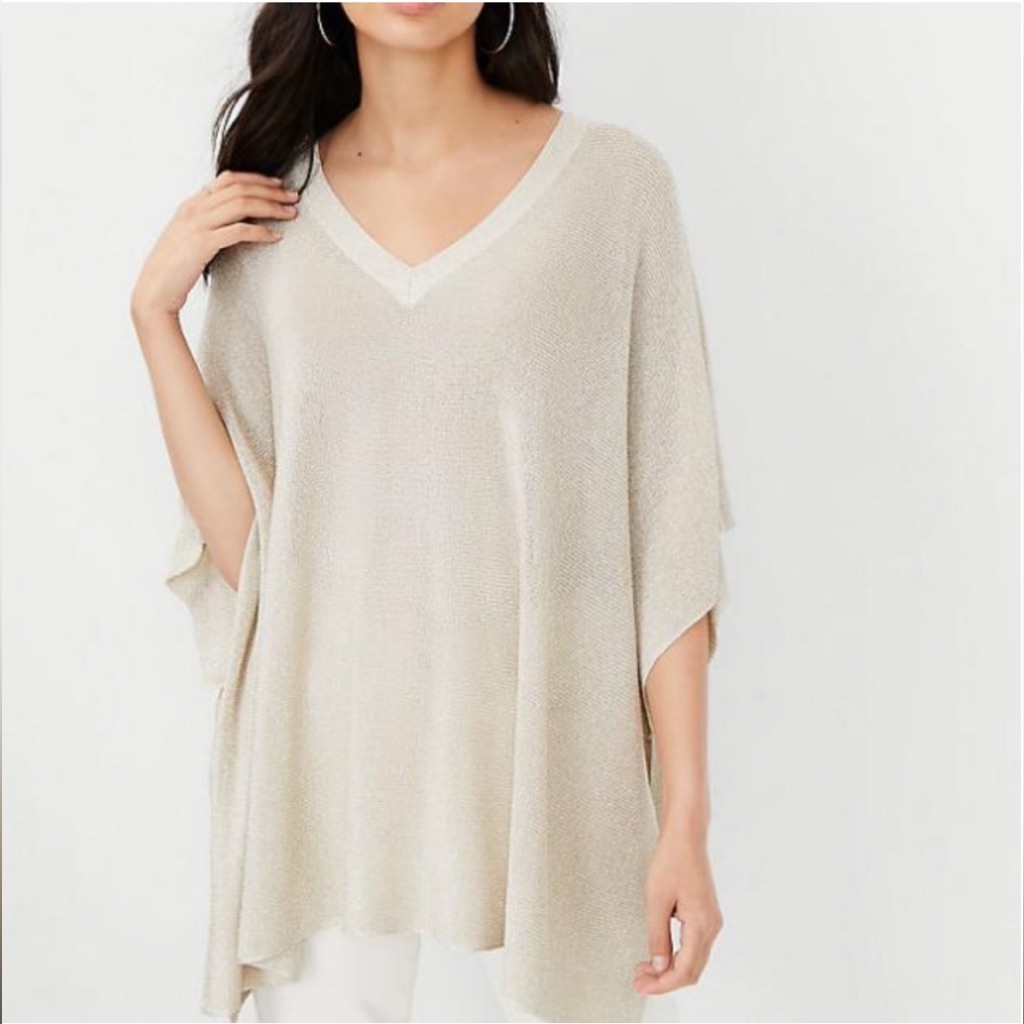 Nwt Ann Taylor Shimmery Lightweight Poncho